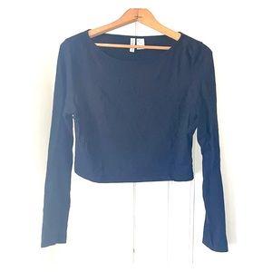 H&M Basic Long Sleeve CropTop